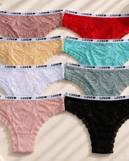 Pack x3 colaless encaje Love colores surtidos