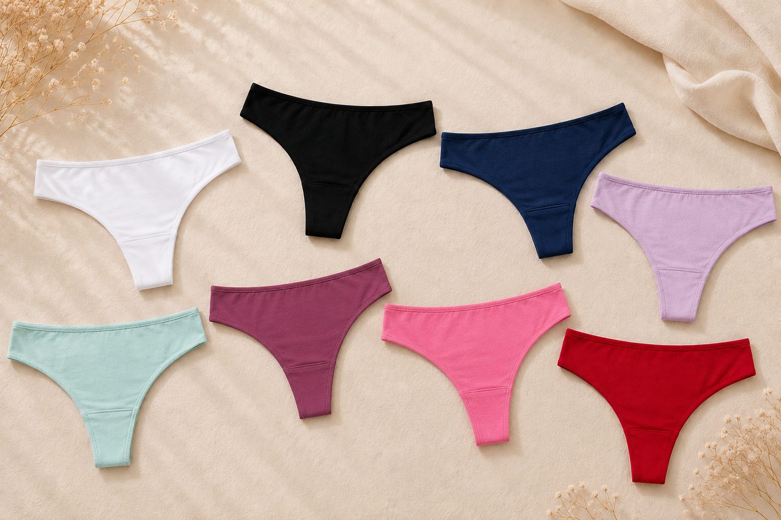 Pack x3 tangas colaless algodón colores surtidos