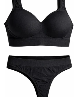 Conjunto Ropa Interior Mujer Microfibra Corpiño Y Colaless