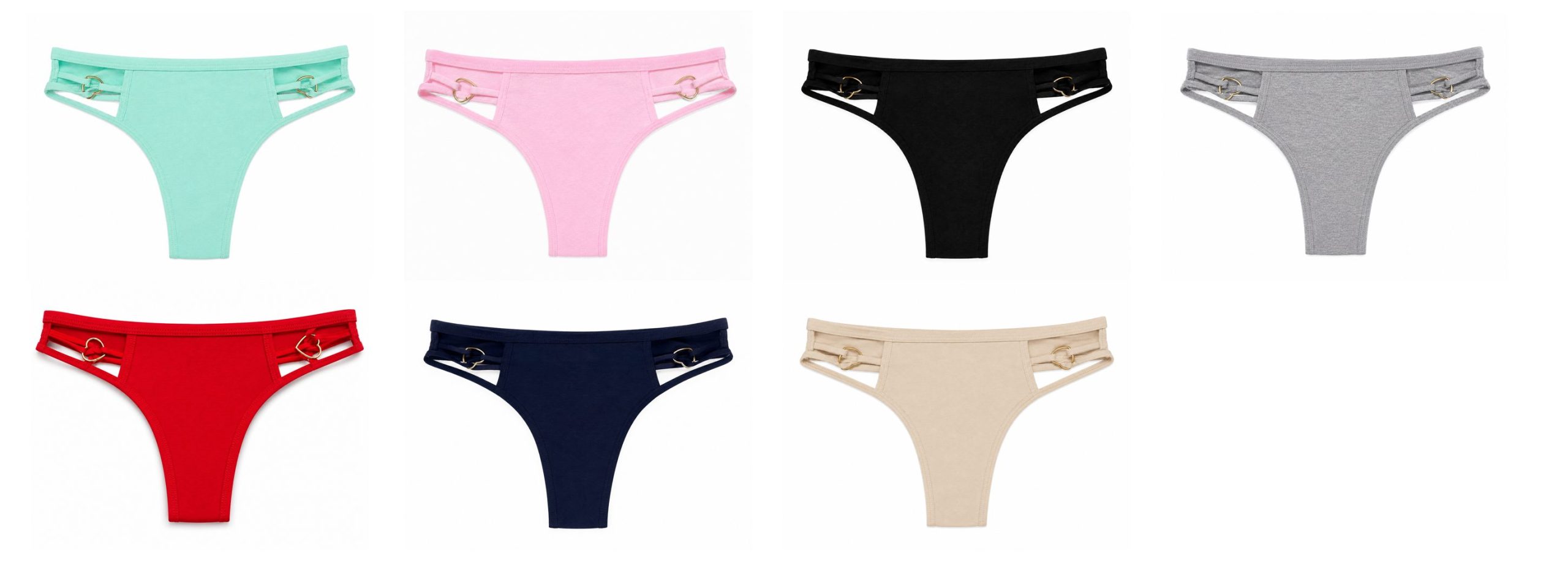 Pack x3 Tangas con Argolla de Corazon Colores Surtidos - Imagen 12